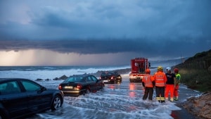 Former-hurricane Gabrielle brings heavy rain, flooding, road closures and train delays to Spain