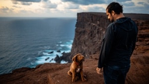Man sentenced in landmark case after throwing his partner's dog off cliff in Spain's Canary Islands 'to make her suffer'