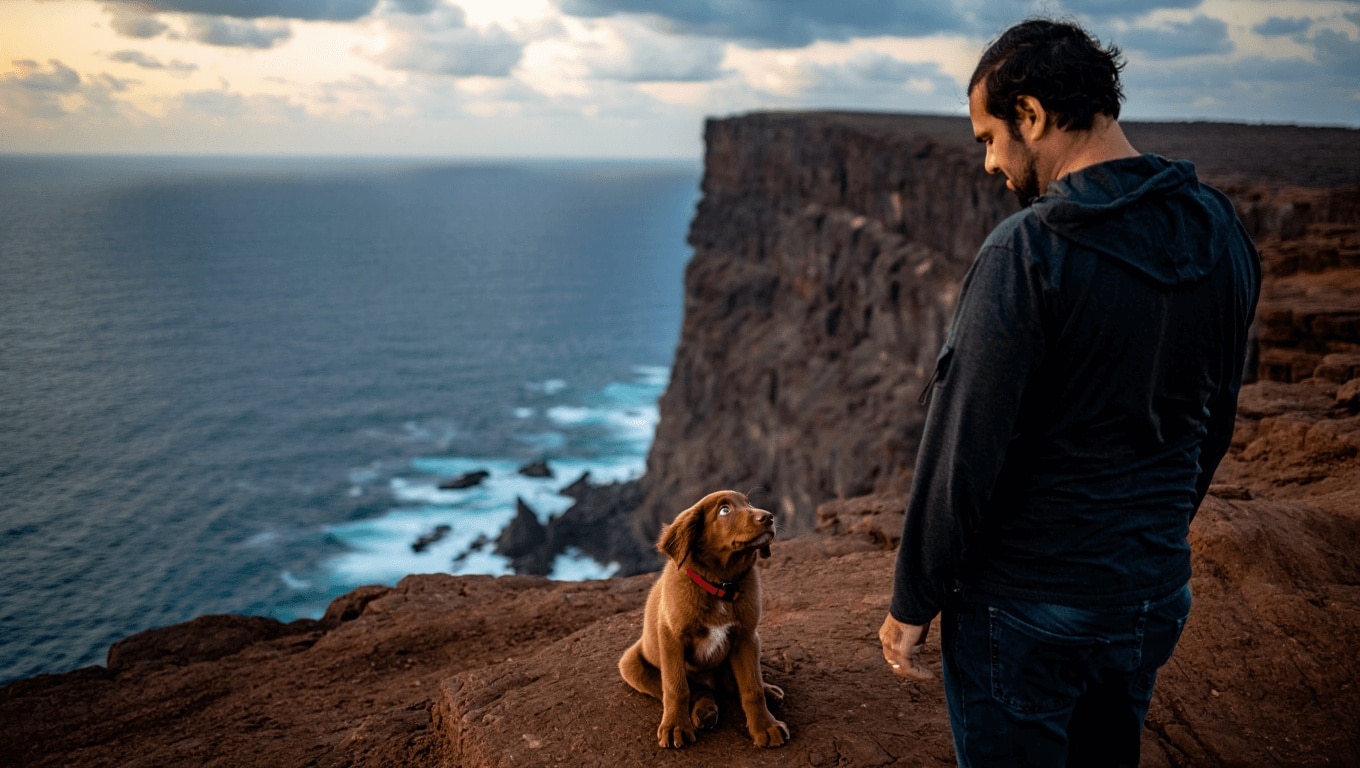 Man sentenced in landmark case after throwing his partner's dog off cliff in Spain's Canary Islands 'to make her suffer'