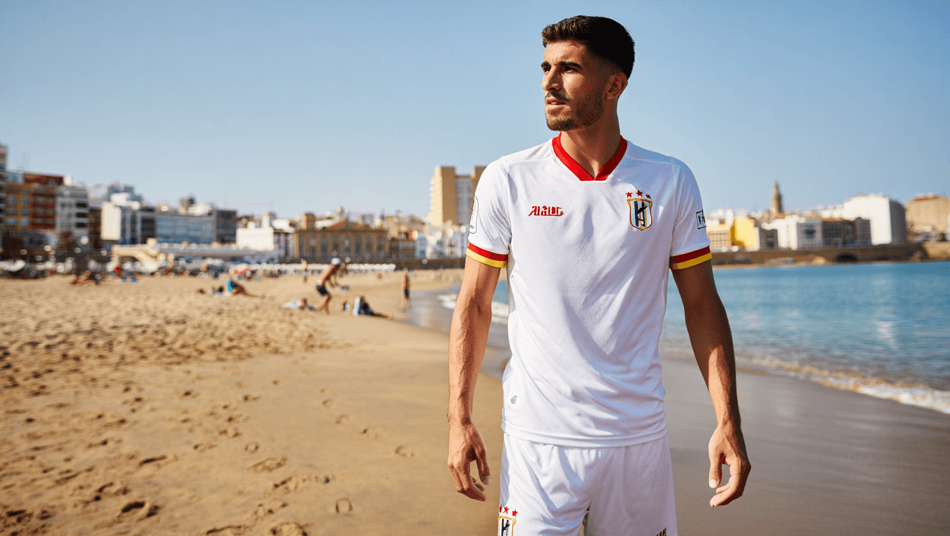 Iuri Tabatadze disfruta en la playa de La Victoria y encandila a la afición: "Más de Cádiz que yo"