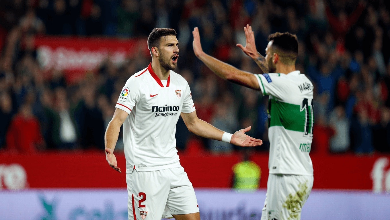 Nemanja Gudelj llamó la atención a Rafa Mir tras celebrar su gol ante el Sevilla