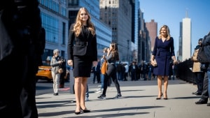 Amalia de Holanda espectacular en Nueva York, con un conjunto de dos piezas que hace tipazo