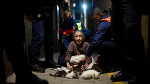 Manhunt for son after police rescue elderly woman from living among dead cats and squalor in Bilbao