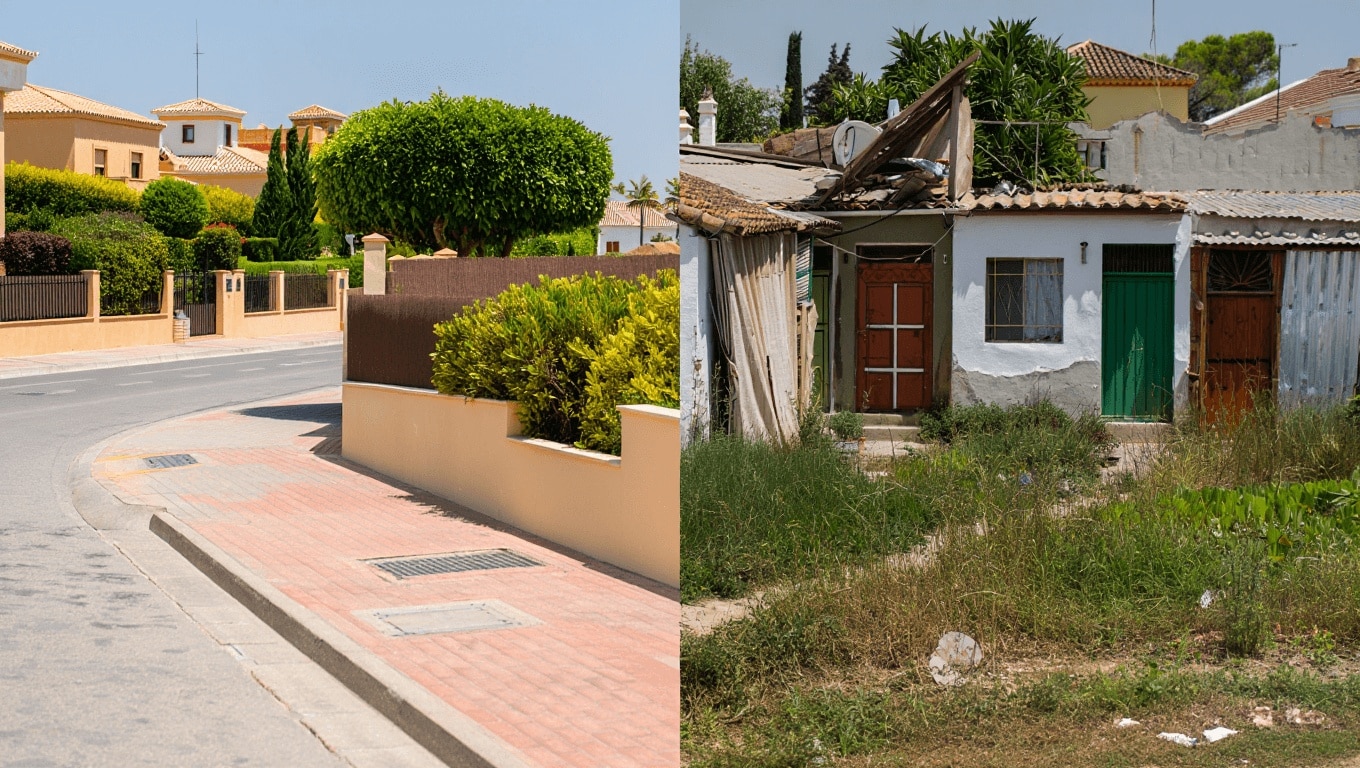 Los barrios con más y menos renta de España: de los 196.000 euros en La Moraleja a los 11.300 en Torreblanca (Sevilla)