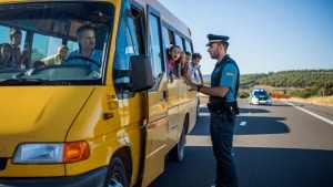 Police stop bus driver in Spain who was carrying too many passengers and driving under the influence of drugs