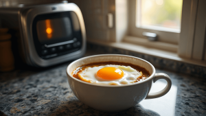 Huevos fritos a la taza: receta fácil y sana que se hace en 30 segundos y con el microondas