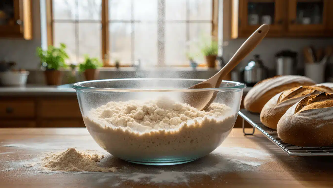 Masa madre casera para hacer pan con fundamento científico