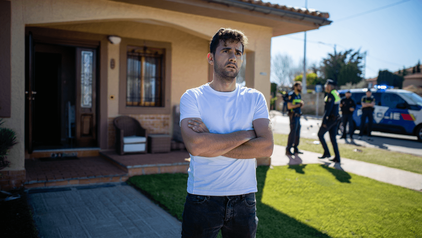 What is the first thing you should do if squatters occupy your home in Spain?