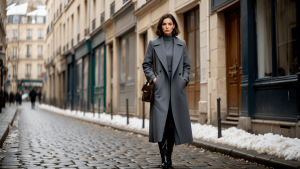 Seis abrigos grises largos y elegantes: los más llevados en París, Londres y Madrid