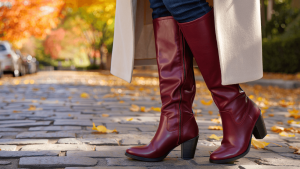 Ni negro ni marrón: el color de las botas de este otoño es burdeos