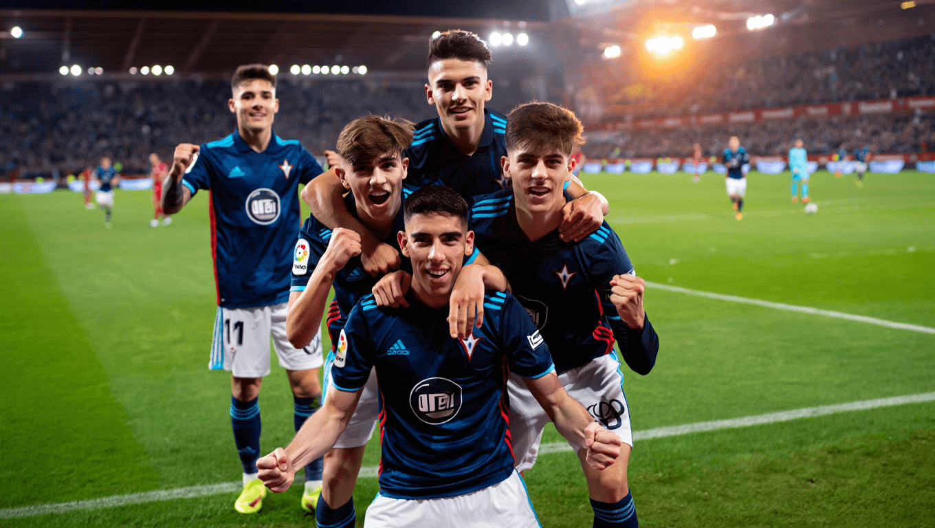 Uno por uno del Celta ante Puerto de Vega en la Copa del Rey: cuatro debuts y dos goleadores