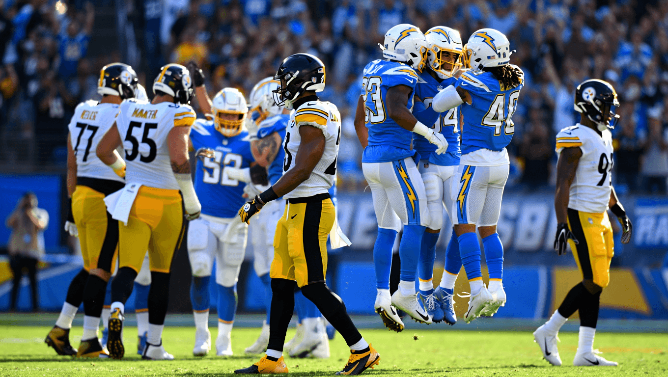 Los Chargers arrollan a los Steelers gracias a una gran actuación defensiva (25-10)