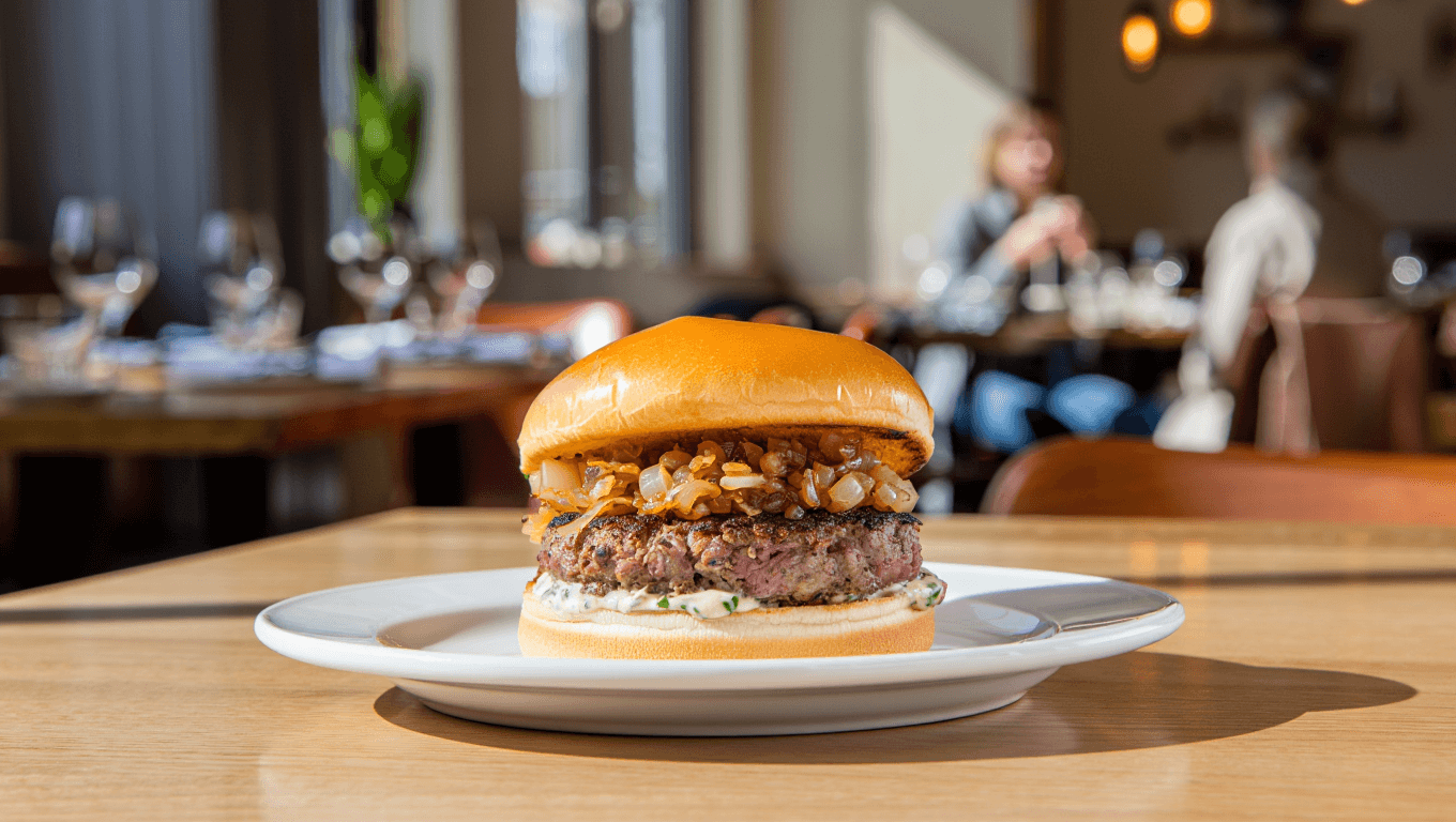 Llega a Zaragoza la hamburguesa más gourmet de The Champions Burger: carne de vaca y buey con caramelo y mayonesa de tuétano