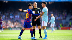 Por qué el cambio de Marc Casadó por Dani Olmo en el Celta - Barcelona fue permitido por el árbitro
