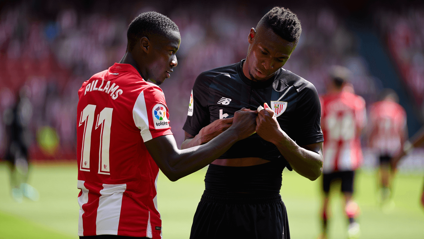 Nico Williams arropa la timidez de Selton Sued con un gesto y una predicción en el Athletic: "Algún día"