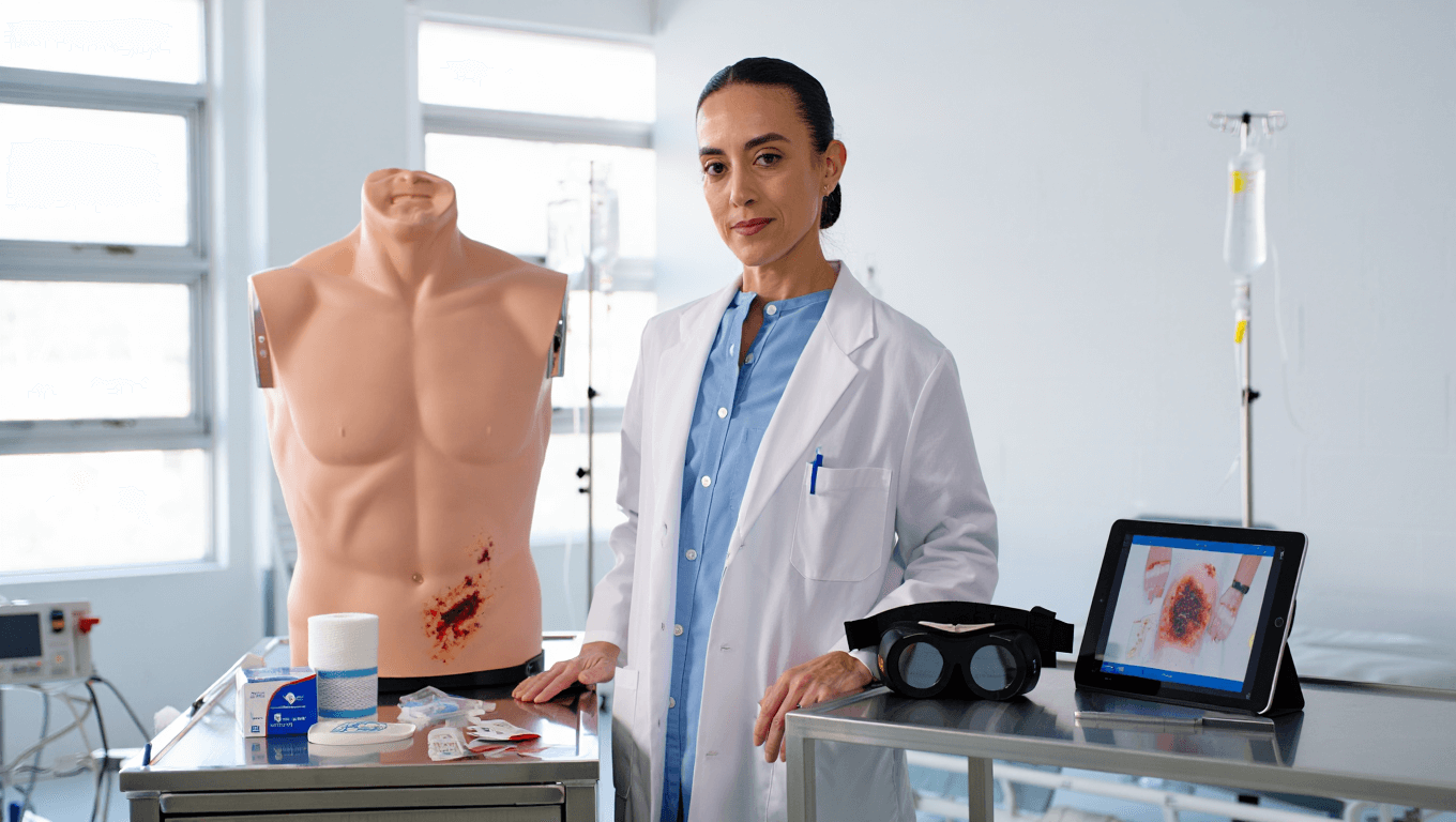 Un proyecto enfermero de Barcelona evalúa el uso de maniquíes frente a la realidad virtual en el aprendizaje del cuidado de heridas