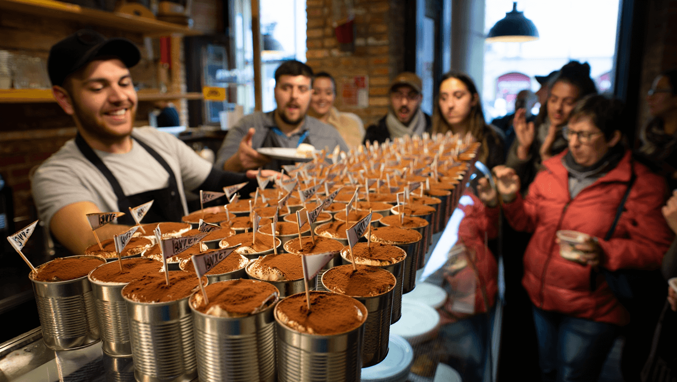 Nuevos tiramisús en lata de una cafetería de especialidad en Zaragoza: el día que puedes conseguirlos gratis