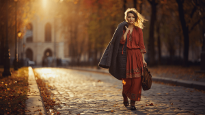 Estos vestidos boho son perfectos para llevar con botas y abrigos de paño