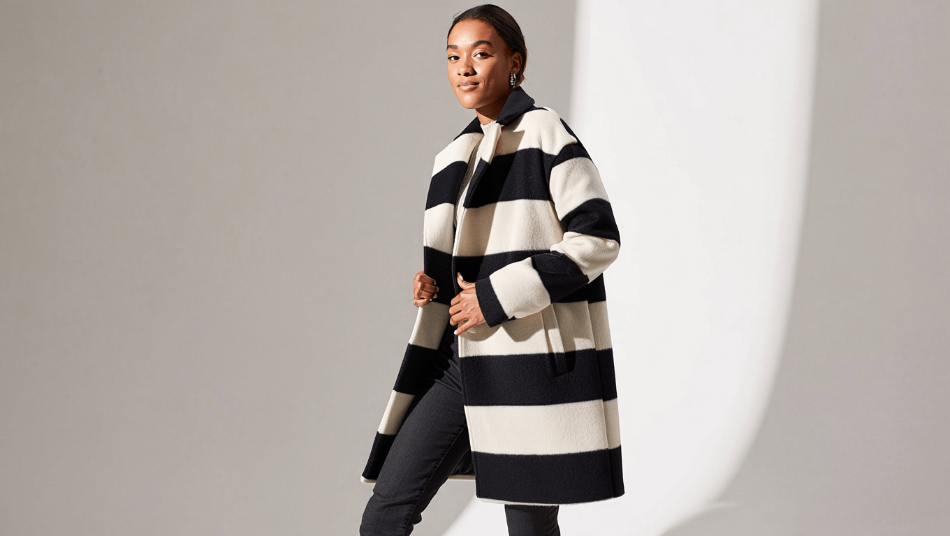 Abrigos de rayas: la nueva tendencia del invierno que adoran las estilistas