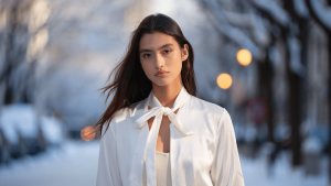 Las blusas con lazada más fáciles de llevar para lucir la tendencia estrella de la temporada