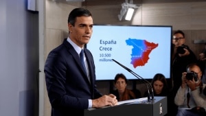 Spain's PM announces 'a major sovereign wealth fund', starting with 10.5 billion euros, to offset imminent end of EU aid