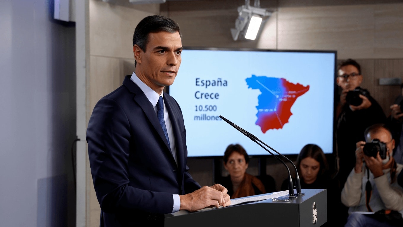Spain's PM announces 'a major sovereign wealth fund', starting with 10.5 billion euros, to offset imminent end of EU aid