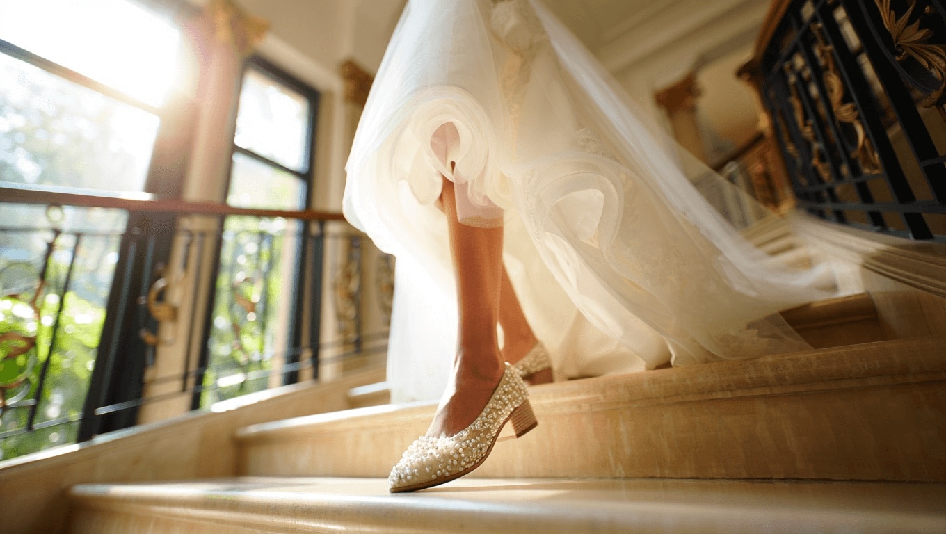 Las novias de 2026 prefieren los zapatos planos: los modelos más cómodos y elegantes para completar un look nupcial