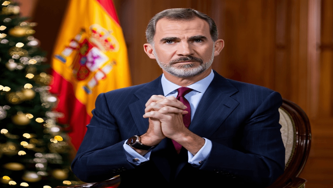 What did King Felipe of Spain say in his traditional Christmas message this year?