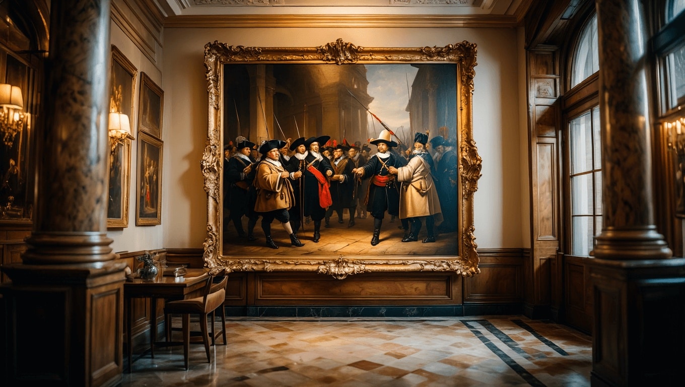 Mucho arte en este hotel de Ámsterdam: Rembrandt pintó aquí La Ronda de Noche, su cuadro más famoso