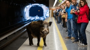 Valencia: wild boar wanders into metro tunnel, holding up rail services for three hours