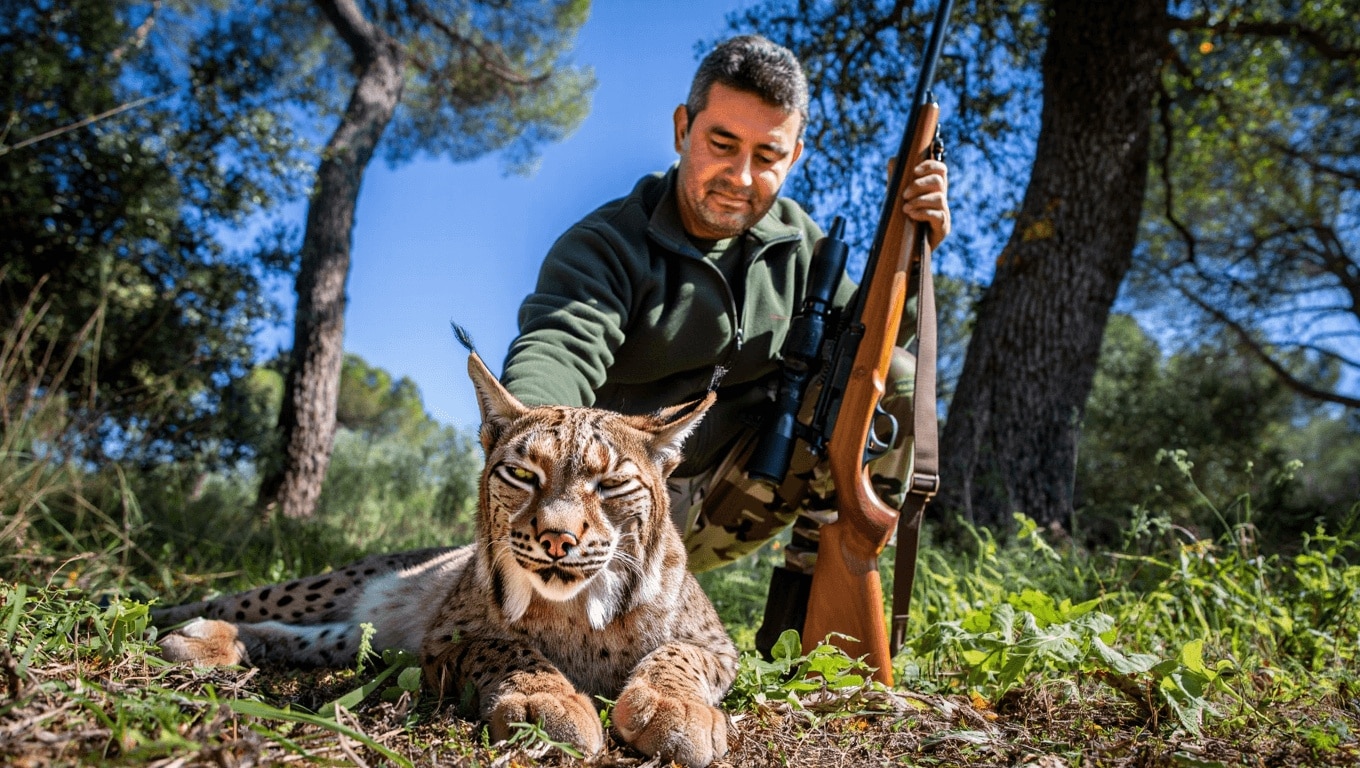 Spanish hunter fined100,000 euro for shooting a female lynx in Toledo