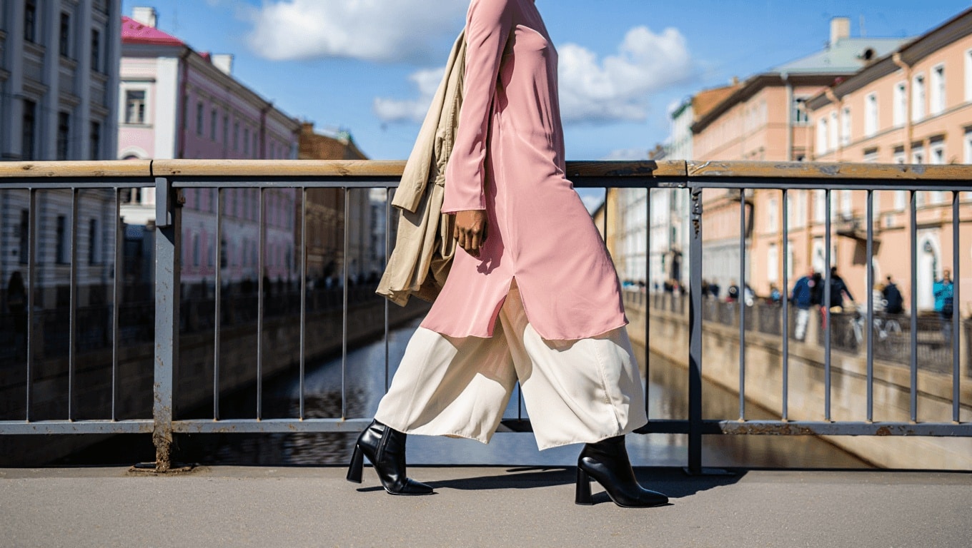 Las novedades de Stradivarius de la semana: vestidos midi, pantalones bombachos y botines de primavera