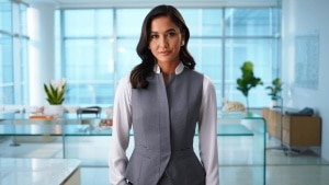 Chalecos de sastre, la alternativa perfecta a la clásica camisa blanca en un look de oficina