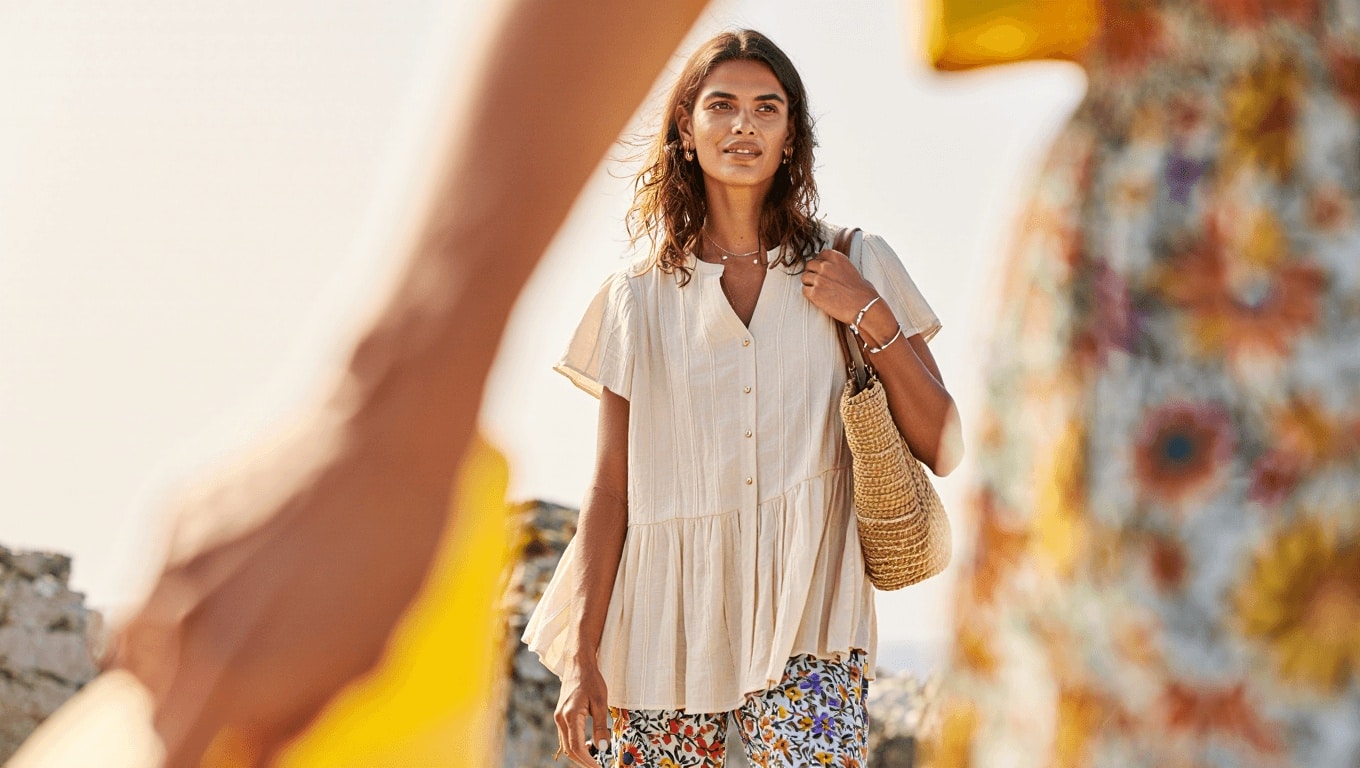 Las novedades de Parfois de la semana: pantalones estampados, vestidos románticos y bolsos de rafia