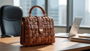 Las chicas más elegantes llevan bolsos de cuero trenzado: perfectos para ir a la oficina