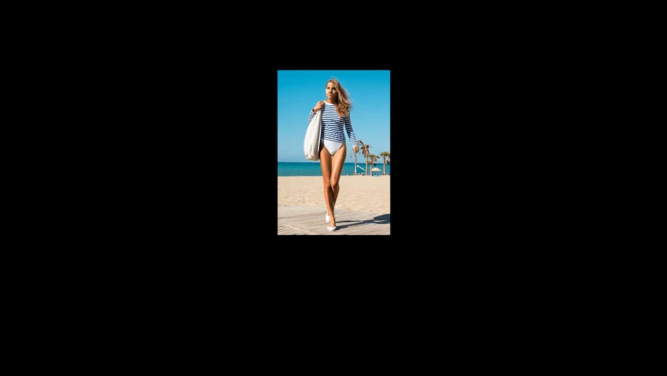 Camisas de rayas para llevar con bañadores y bikinis y vestir bien hasta en la playa