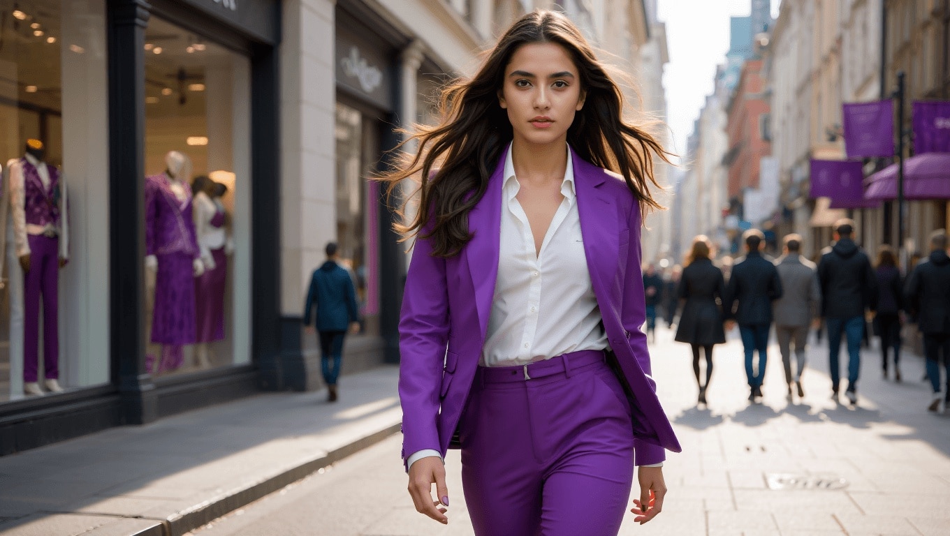 El púrpura está de moda: seis básicos que añadirán un toque de color a tus looks sencillos