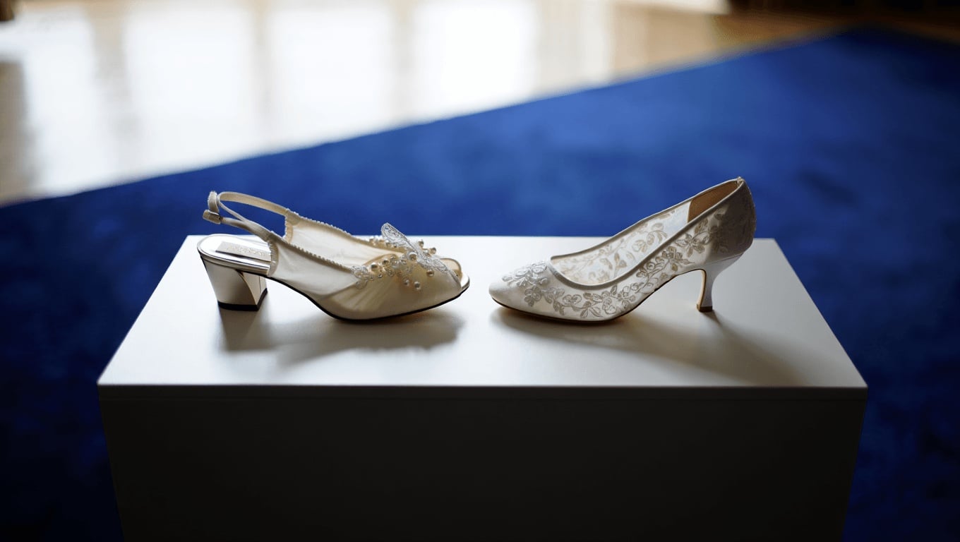Los zapatos de novia más icónicos de la realeza: del tacón bajo de Lady Di a los bordados de la reina Letizia