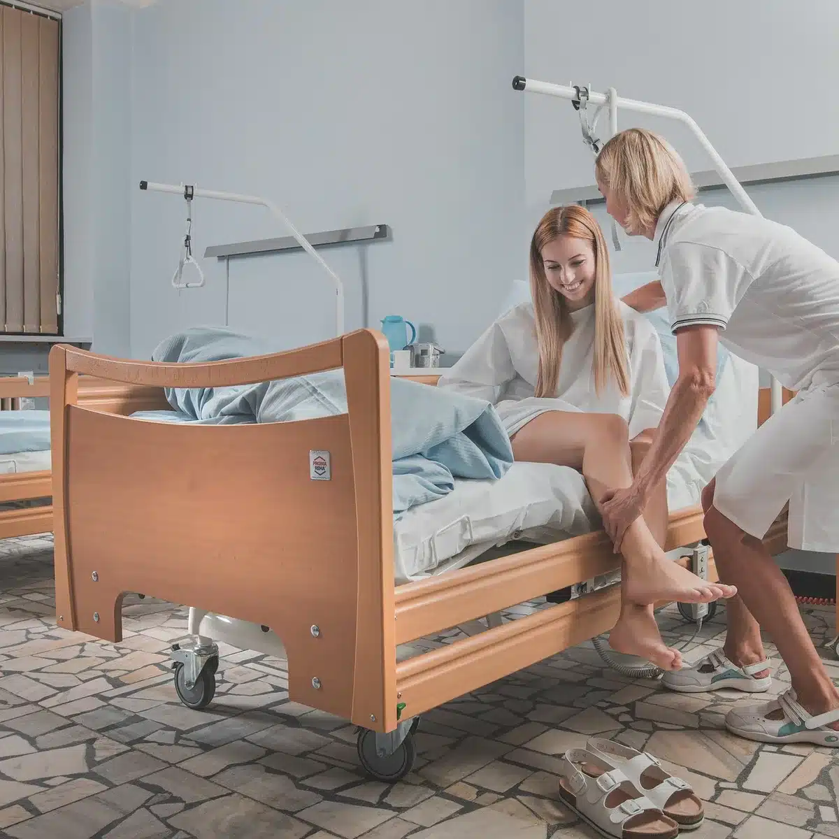 Camas de cuidados intensivos en una unidad hospitalaria