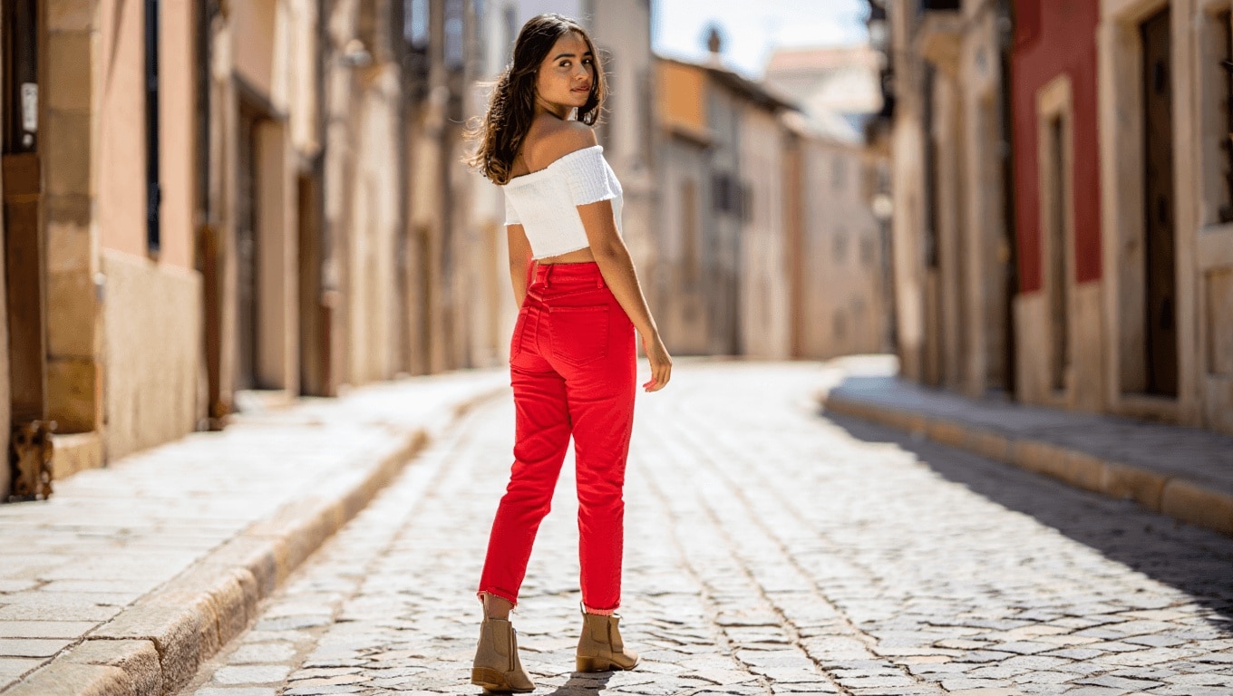 Los vaqueros rojos son tendencia: cómo combinarlos y mis favoritos del verano