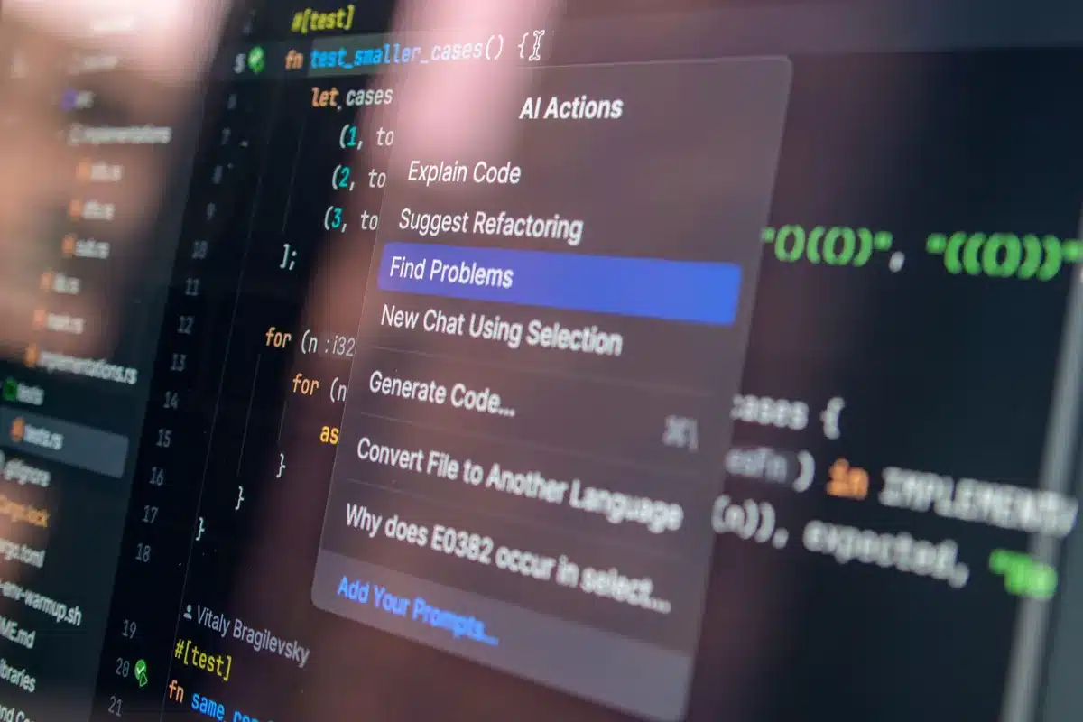 Interfaz de revisión de código mostrando cambios, diffs y propuestas en pestañas