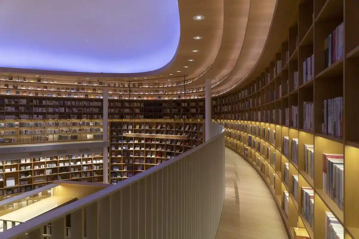 Estudio mágico de Hogwarts con libros antiguos, pergaminos y artefactos brillantes sobre un escritorio de madera