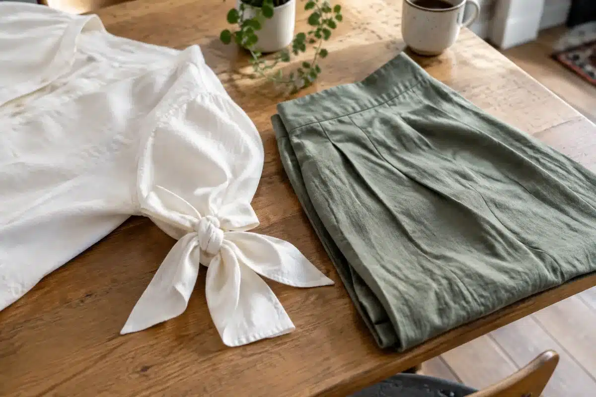 Camisa con lazada romántica: combina con faldas y pantalones